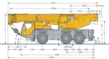 Автокран Liebherr 55 тонн LTM 1055