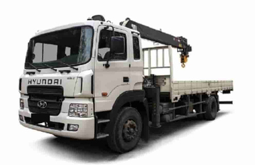 Аренда манипулятора HYUNDAI HD-170 борт 10 тонн, стрела 8 тонн